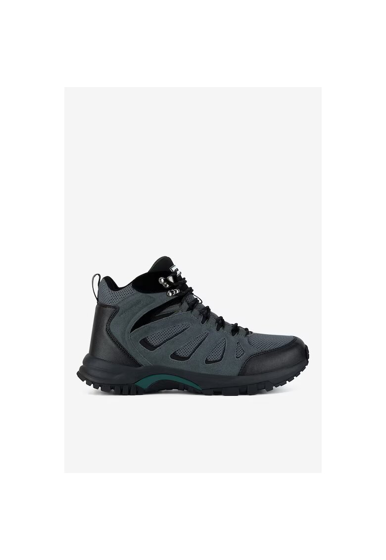 HUNTER Туристически ботуши MASON MID HIKER WP - gridwqf - Черен/Сив
