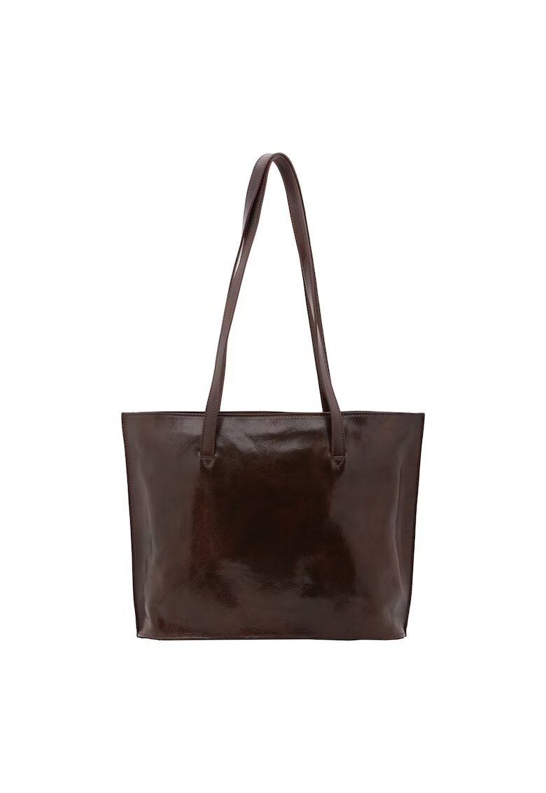 I Fratelli Кожена чанта Tote - Тъмнокафяв - 31 x 43 x 10 cm