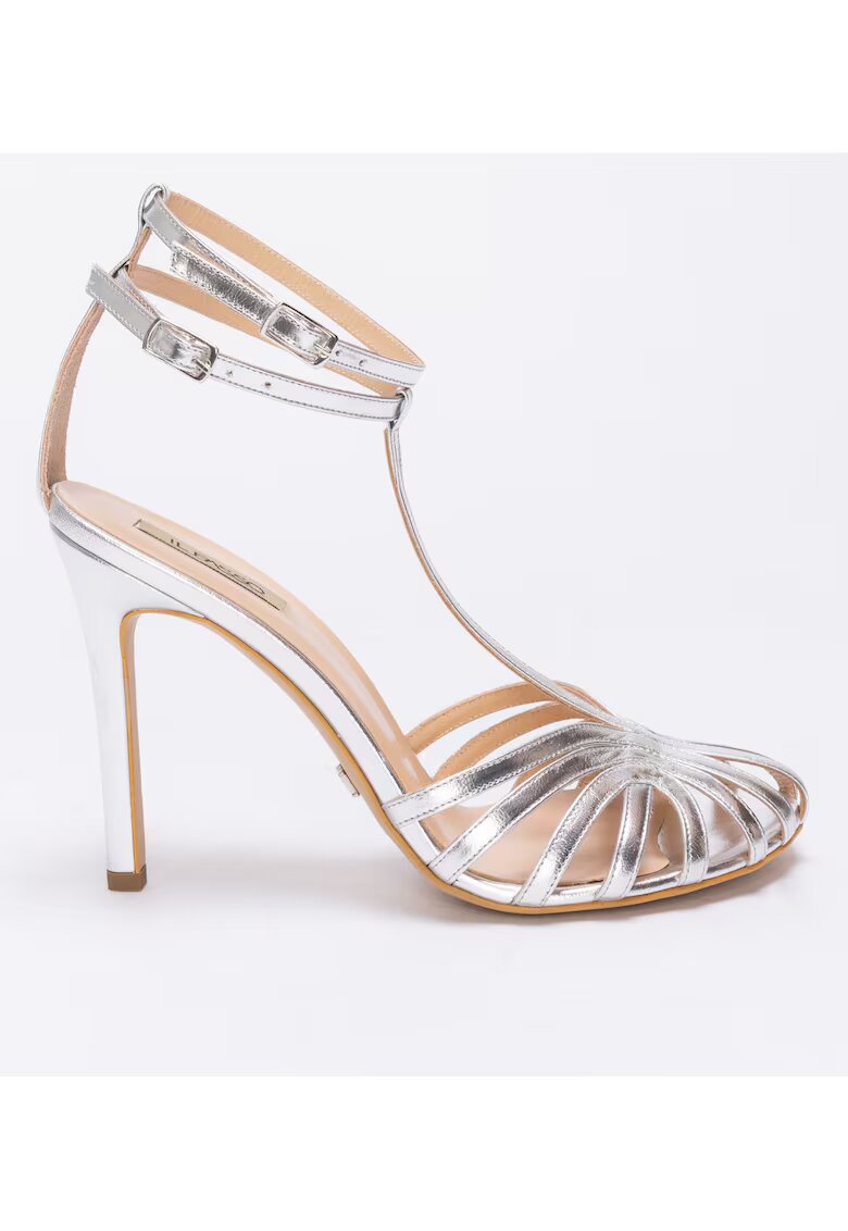 Il Passo Audria Leather Sandals With Cut-outs Design