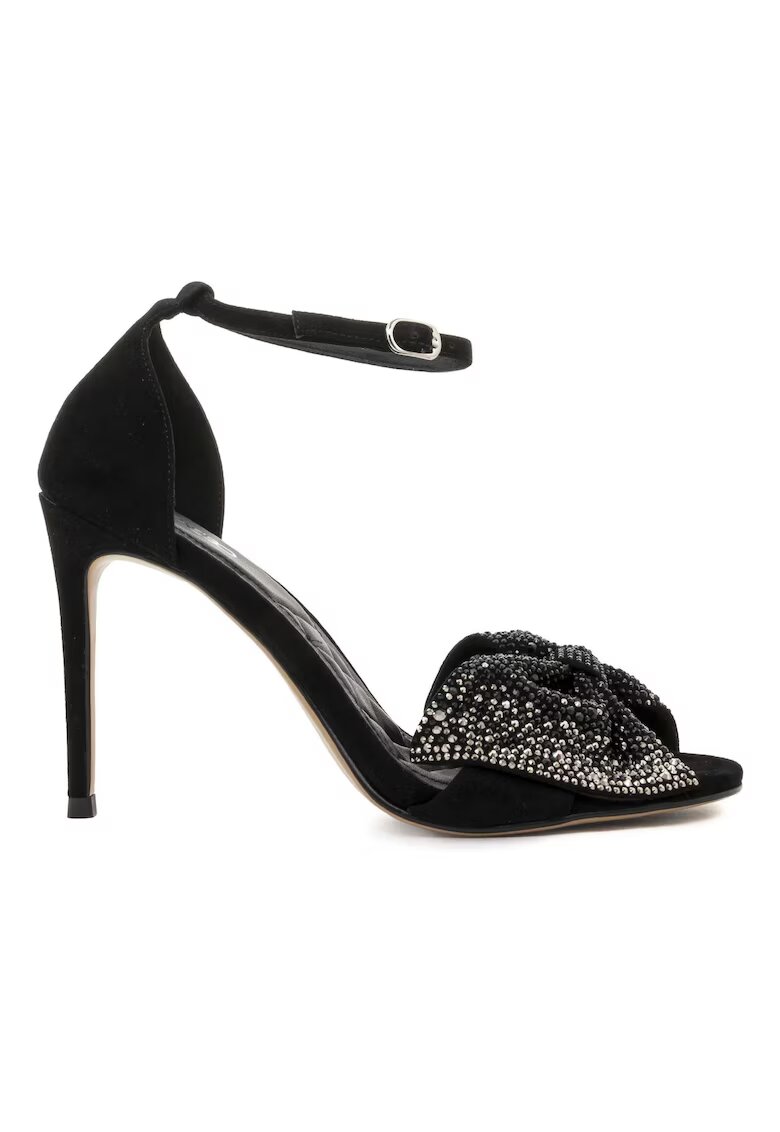 Il Passo Marilee Suede Sandals With Bow Detail
