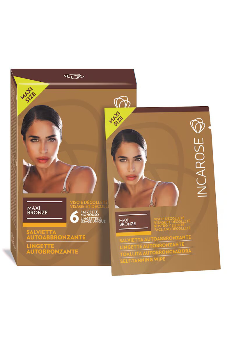 IncaRose Бронзиращи кърпички Maxi Bronze За лице и деколте 10 мл