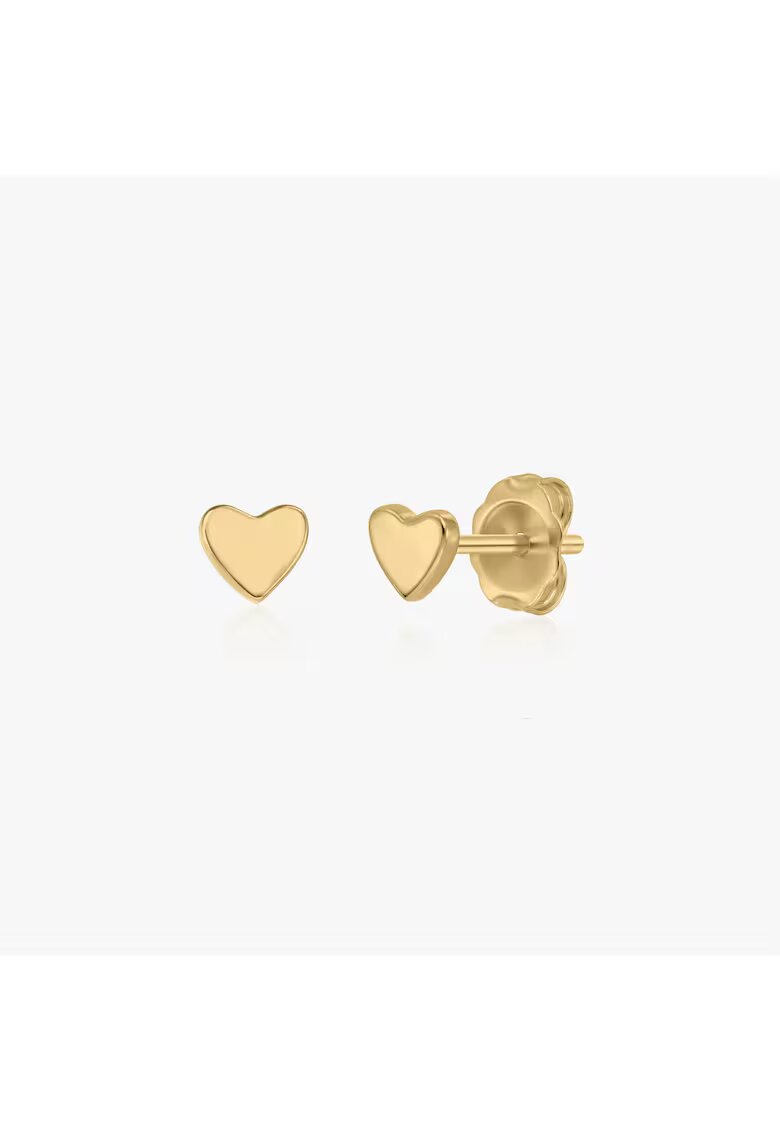 INDIRA 14K Златни обеци Gold Hearts