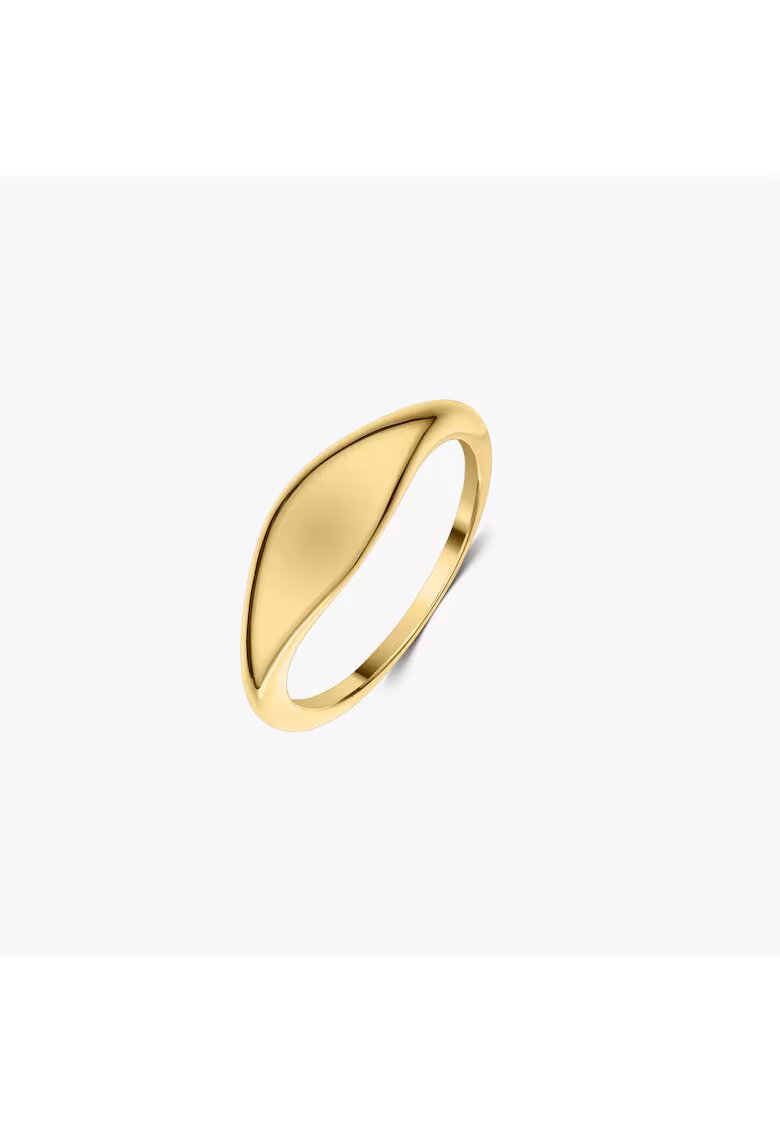 INDIRA Сребърен пръстен Golden Mini Dome