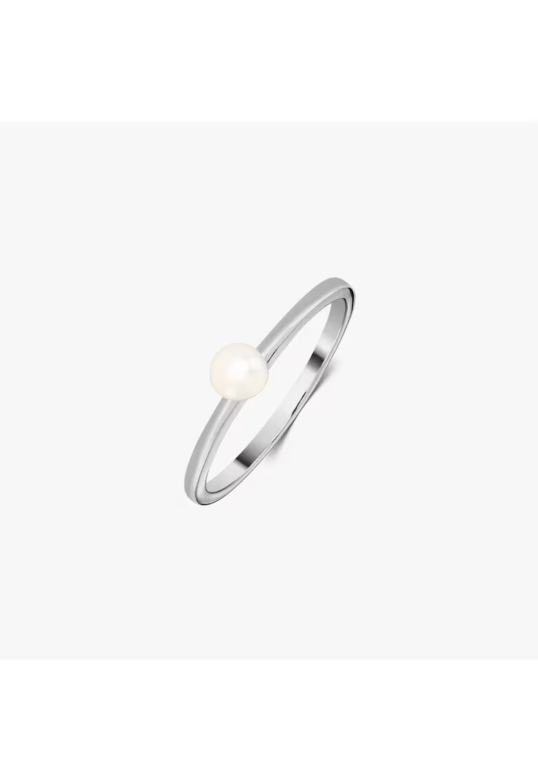 INDIRA Сребърен пръстен Pearl Solitaire
