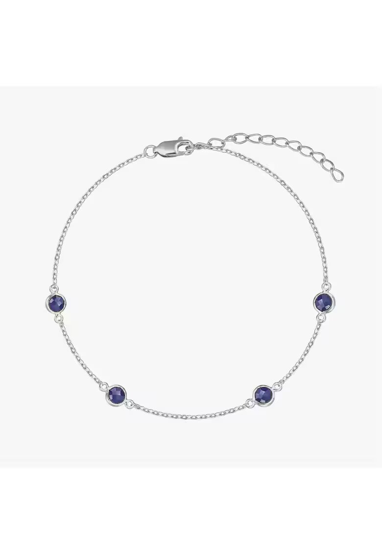 INDIRA Сребърна гривна Birthstonedwqf