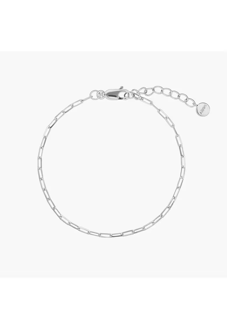 INDIRA Сребърна гривна Paperclip