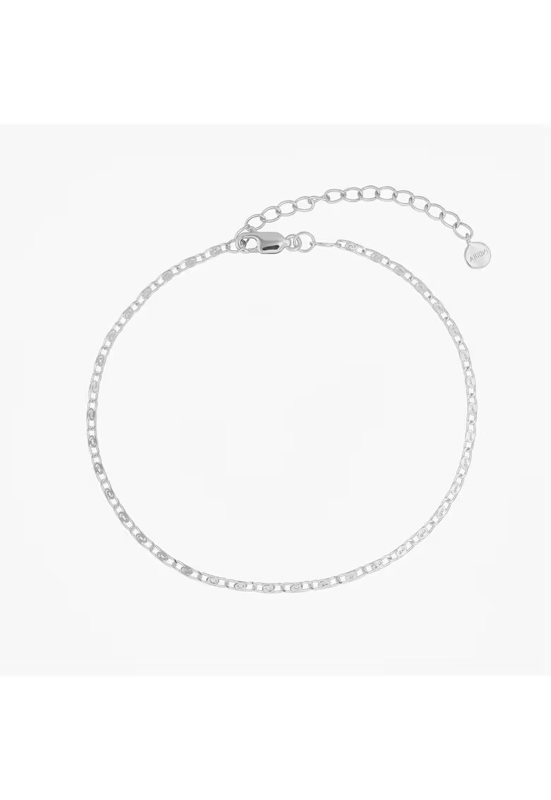 INDIRA Сребърна гривна за глезен Silver Anchor