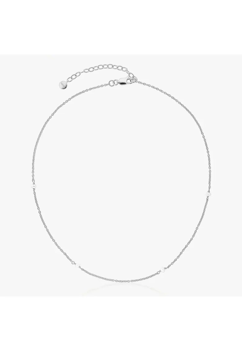 INDIRA Сребърно колие Tiny Pearls