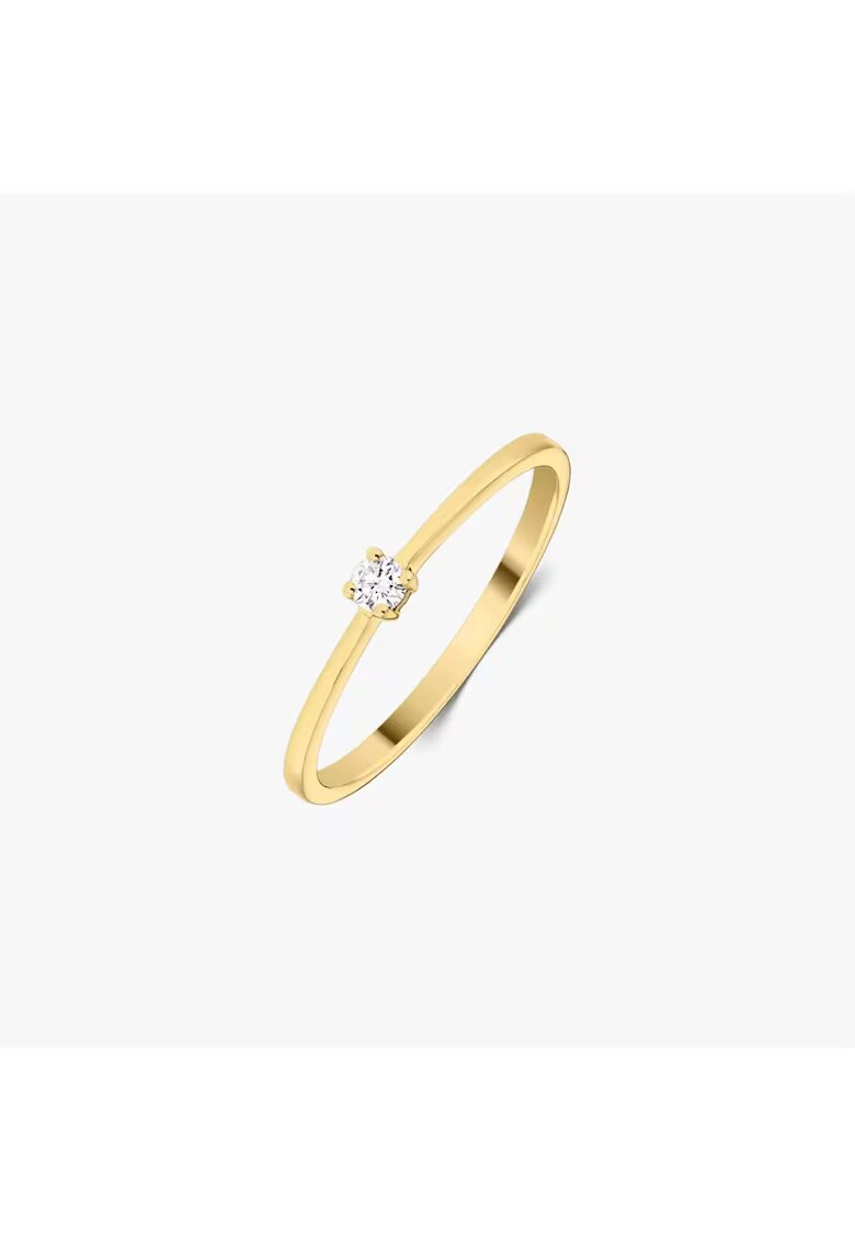 INDIRA Златен пръстен Timeless - Диамант 0.05 CT