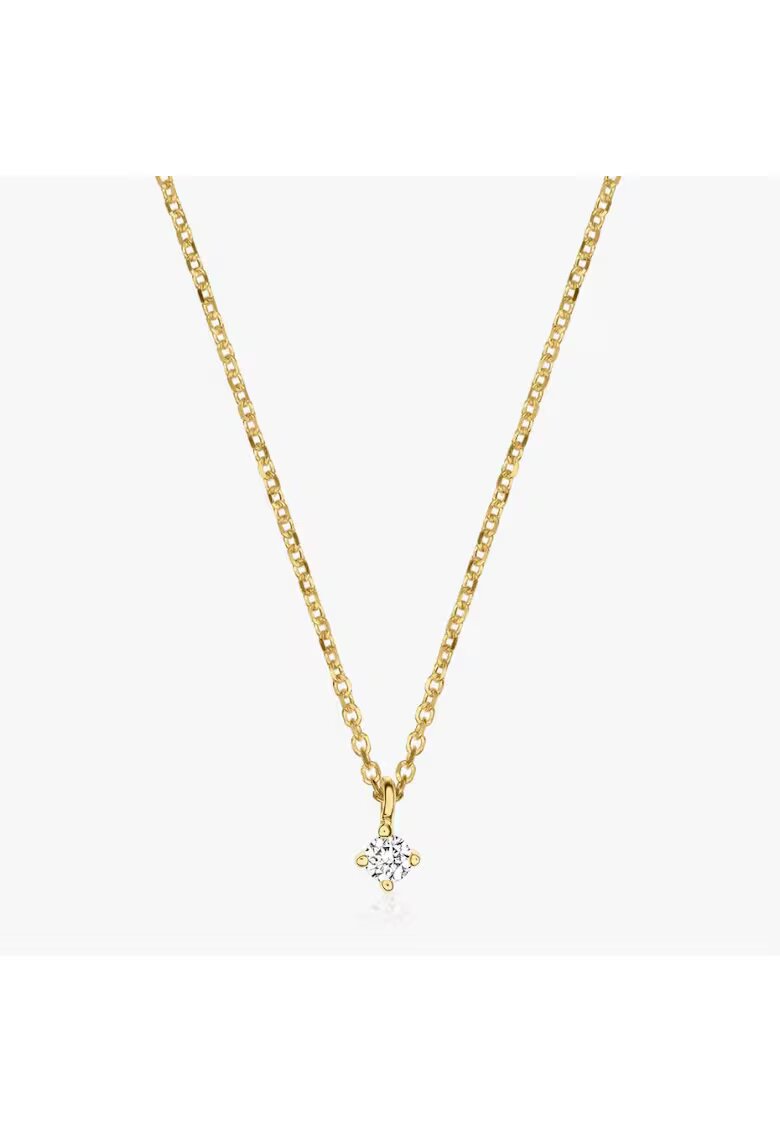 INDIRA Златна огърлица Timeless - Диамант 0.03 CT