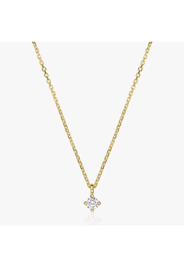 INDIRA Златна огърлица Timeless - Диамант 0.05 CT