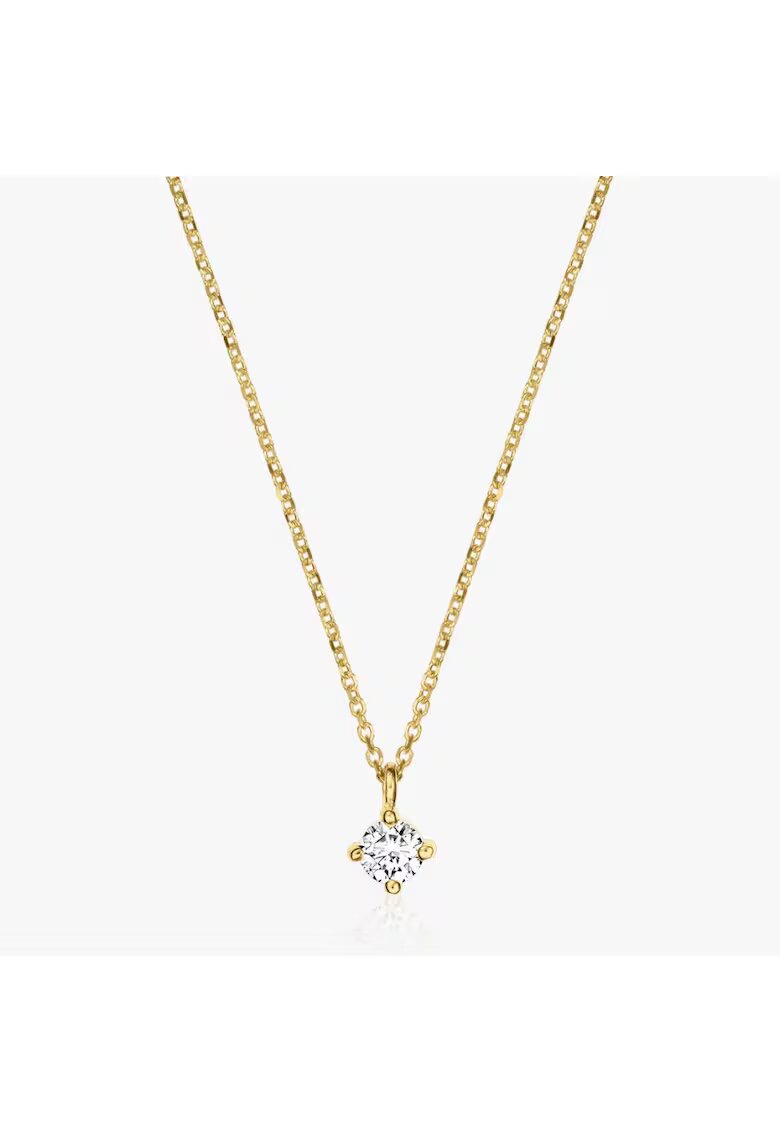 INDIRA Златно колие Timeless - Диамант 0.1 CT