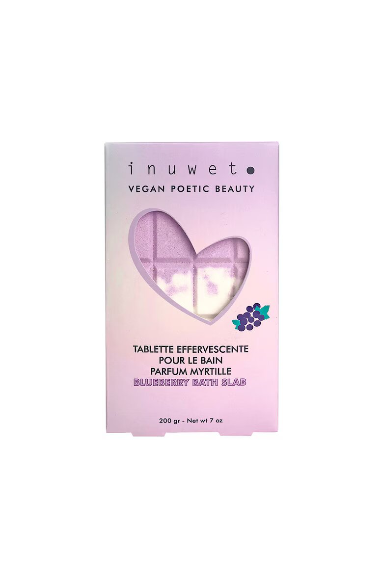 Inuwet Ефервесцентна таблетка за баня под формата на шоколад с аромат на касис 200 гр