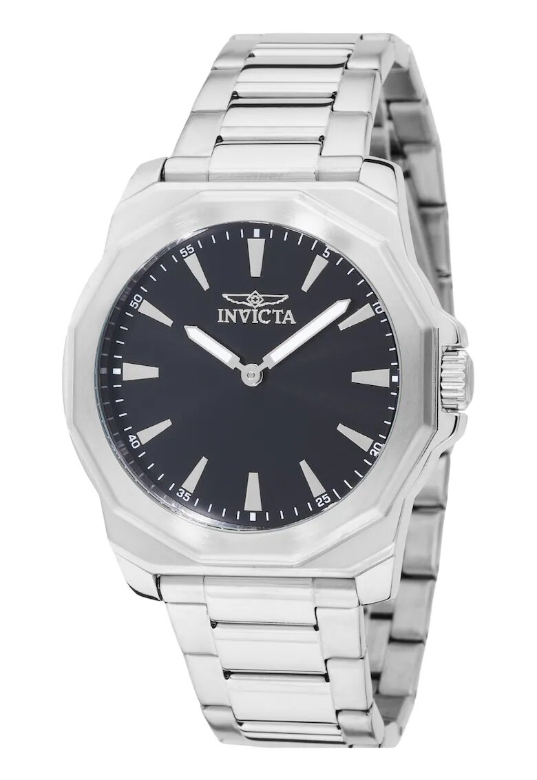 Invicta Мъжки часовник Speedway 49735 - кварцов механизъм - черен циферблат - 42mm - неръждаема стомана