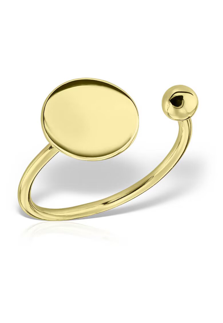 IOANA PREDA Inel din argint placat cu aur de 14k Circle - Продуктът ще бъде доставен в индивидуална опаковка.