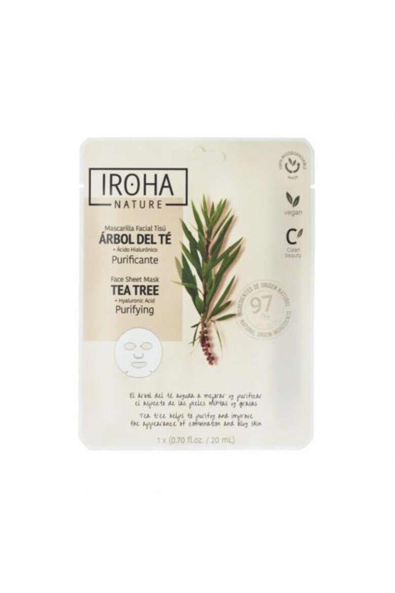Iroha Маска за лице Nature Purifying Tea Tree 20 мл
