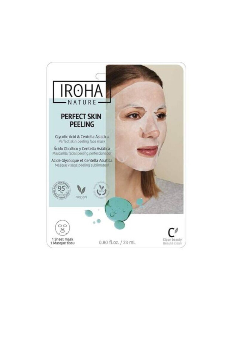 Iroha Тъканна маска с гликолова киселина Glow Peeling 23 мл