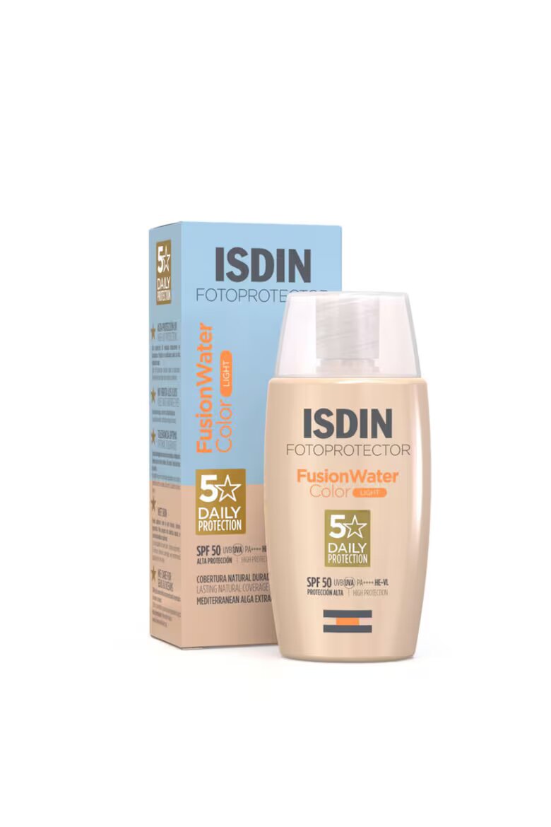 ISDIN Крем с цвят с лека текстура Fusion Water MAGIC Color Light SPF 50 за слънцезащита 50 мл