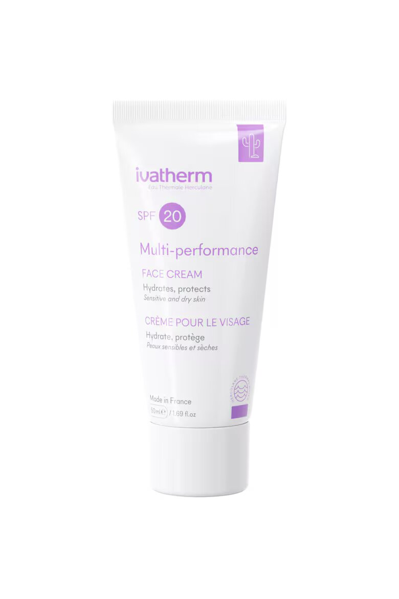 Ivatherm Крем за лице Multi-performance Хидратиращ Със слънцезащитен фактор SPF 20 За нормална кожа 50 мл
