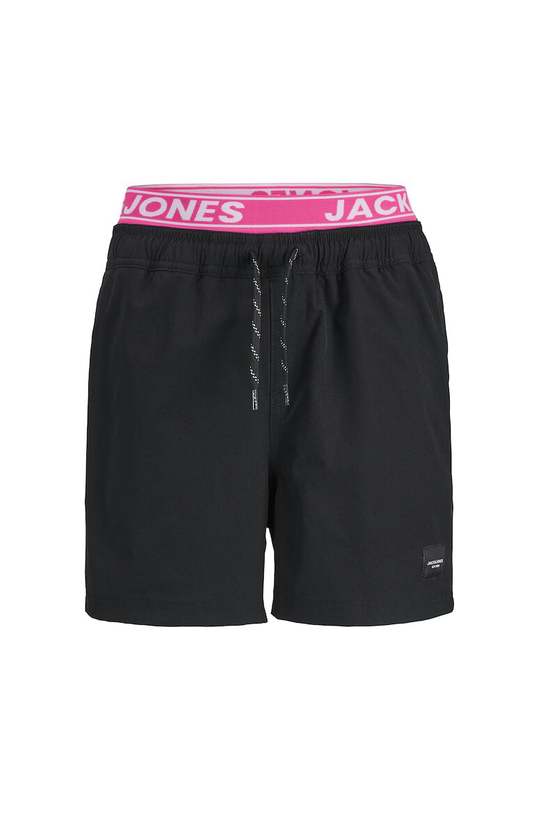 Jack and Jones Детски бански Jack Jones Junior за момчета 12273848 Рециклиран полиестер/полиестер Черен Черен