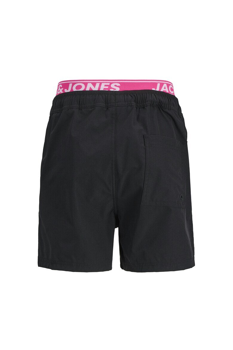 Jack and Jones Детски бански Jack Jones Junior за момчета 12273848 Рециклиран полиестер/полиестер Черен Черен