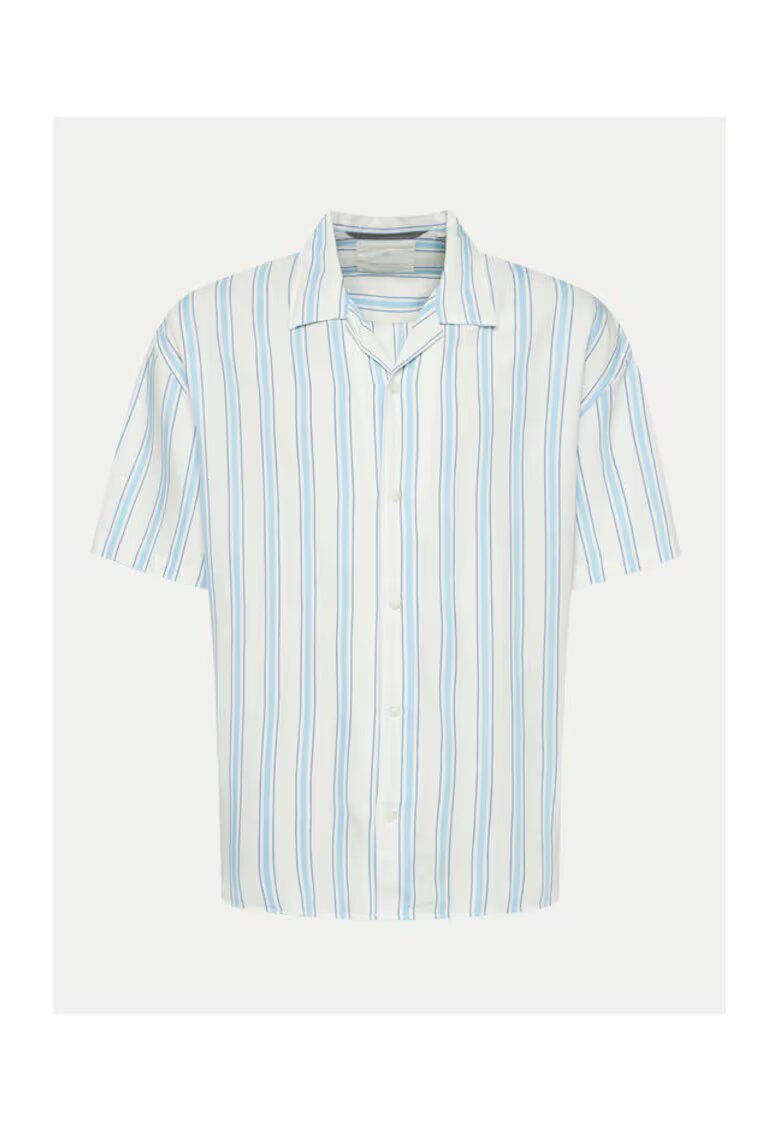 Jack and Jones Мъжка риза - 304376276 - Памук/Лен/Вискоза - 2XL INTL - Синя