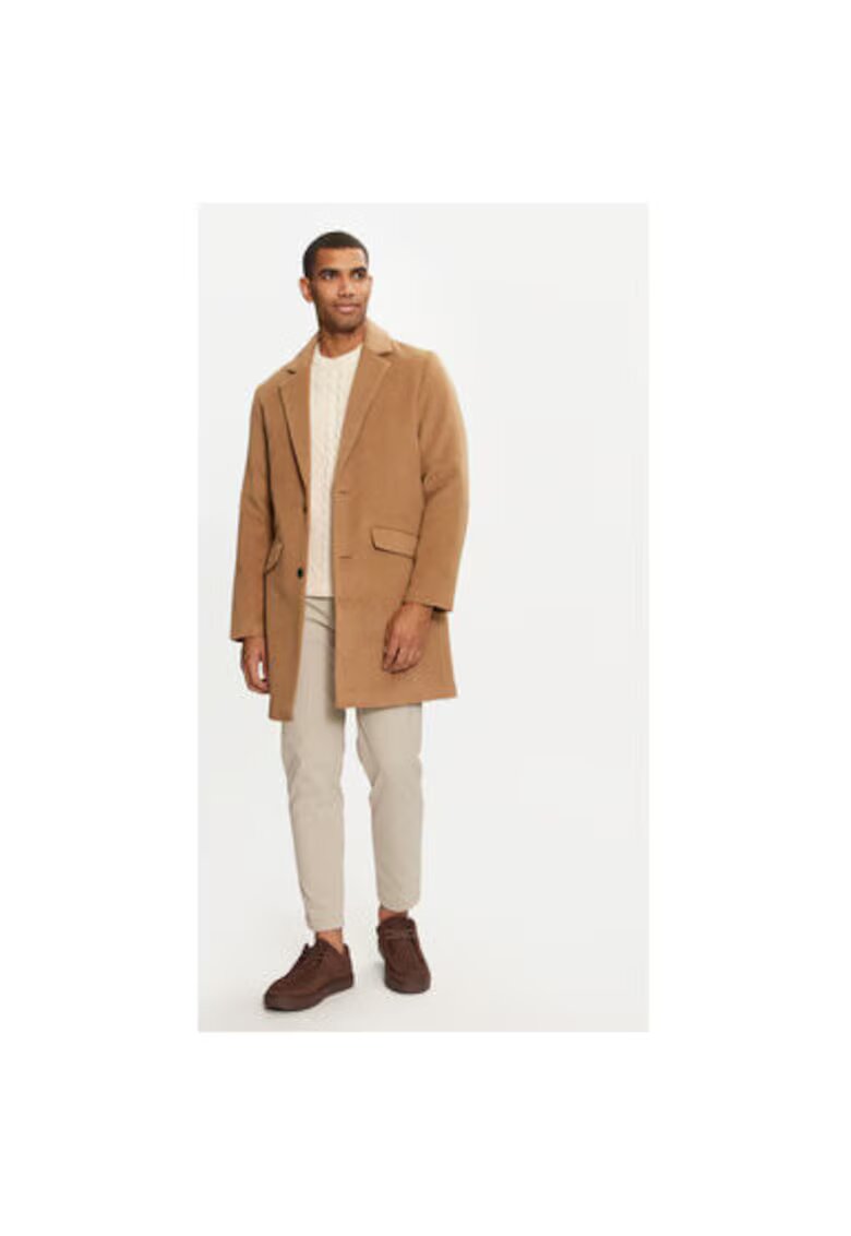 Jack and Jones Мъжко палто - 304370380 - Полиестер/Акрил - - Бежов