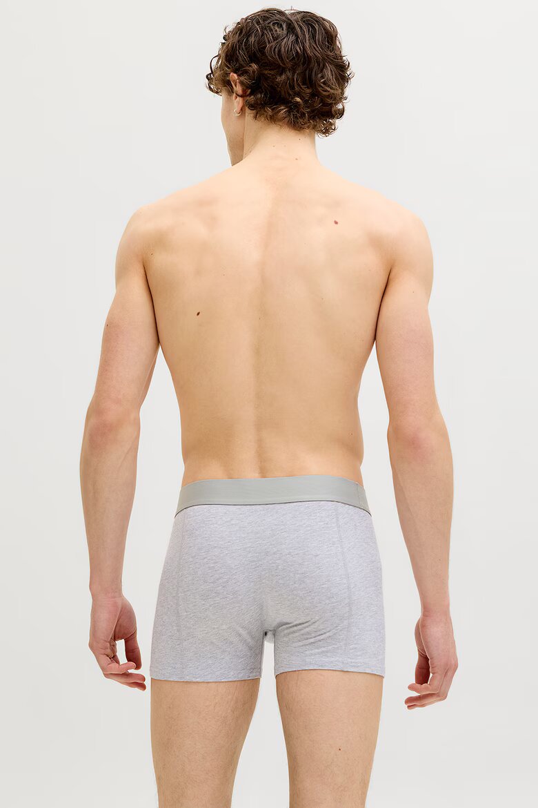 Jack & Jones Боксерки с еластична талия - 3 чифта Черен/Сив меланж/Тъмносин