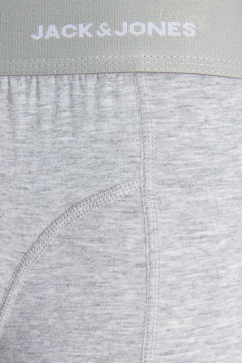 Jack & Jones Боксерки с еластична талия - 3 чифта Черен/Сив меланж/Тъмносин