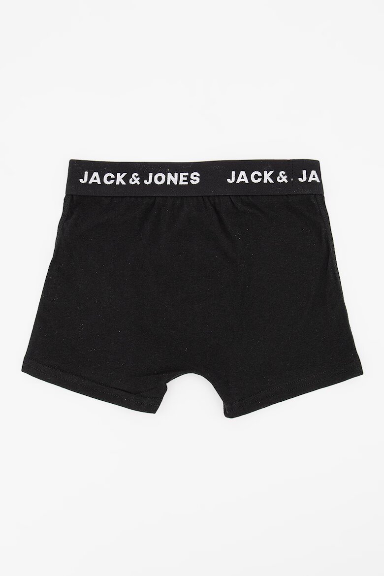 Jack & Jones Боксерки с памук с лого - 5 чифта Черен