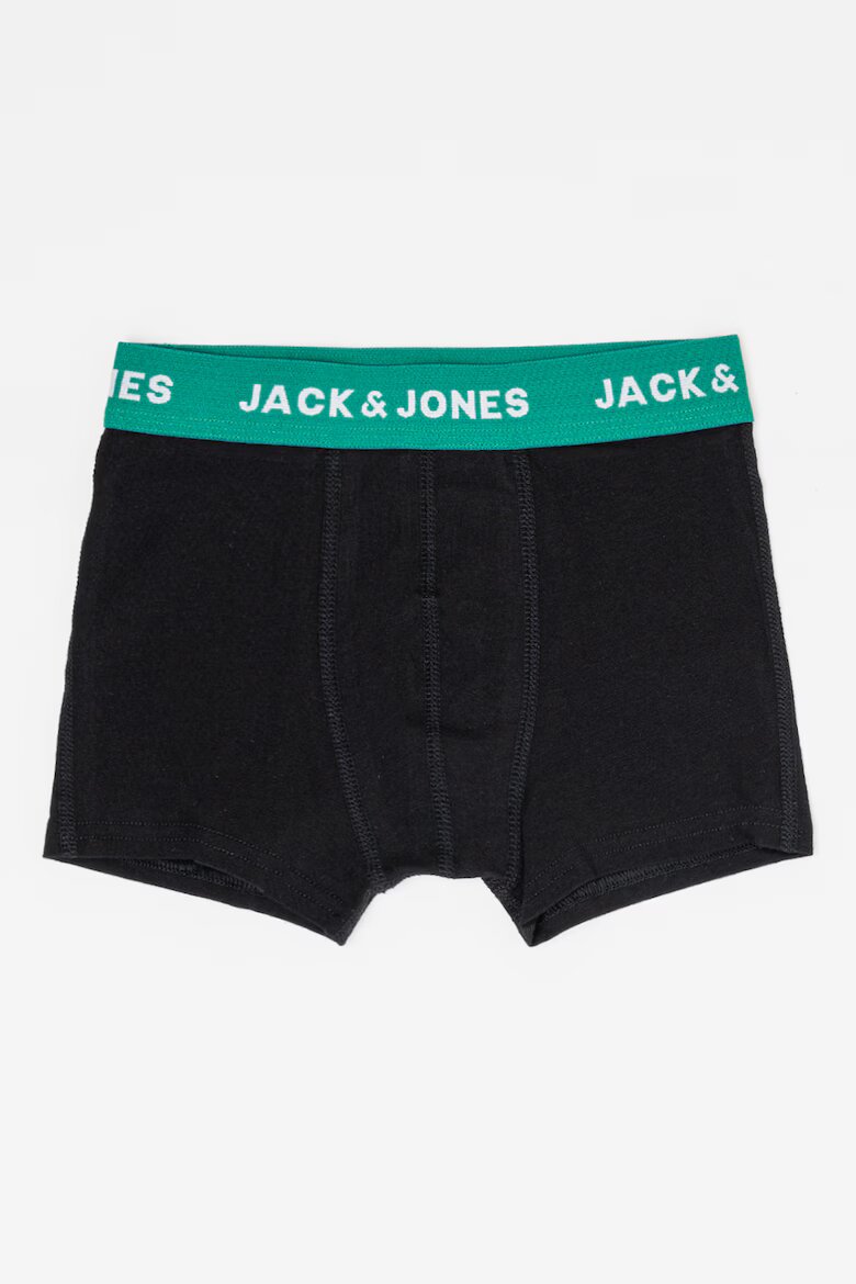 Jack & Jones Боксерки с памук с лого - 5 чифта Зелен/Черен/Син