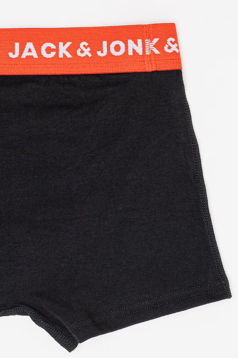 Jack & Jones Боксерки с памук с лого - 5 чифта Зелен/Черен/Син