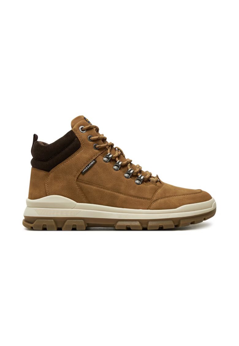 Jack & Jones Ботуши Imperial 12257750 Кафяви - Еко кожа