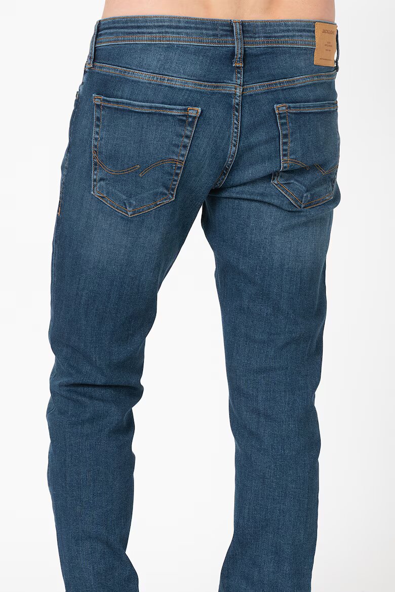 Jack & Jones Дънки Glenn по тялото Тъмносин