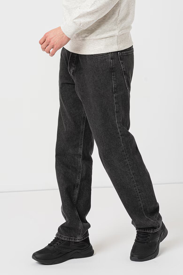 Jack & Jones Дънки със свободна кройка и ниска талия Избеляло черно