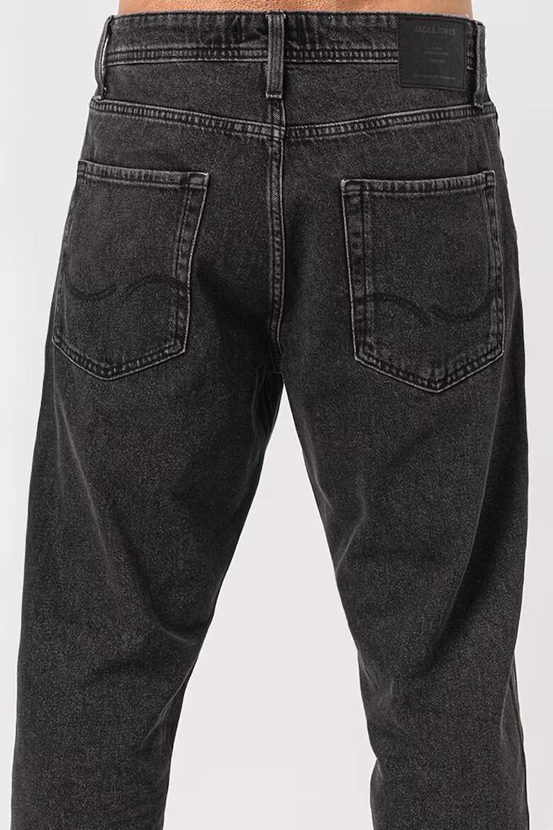 Jack & Jones Дънки със свободна кройка и ниска талия Избеляло черно