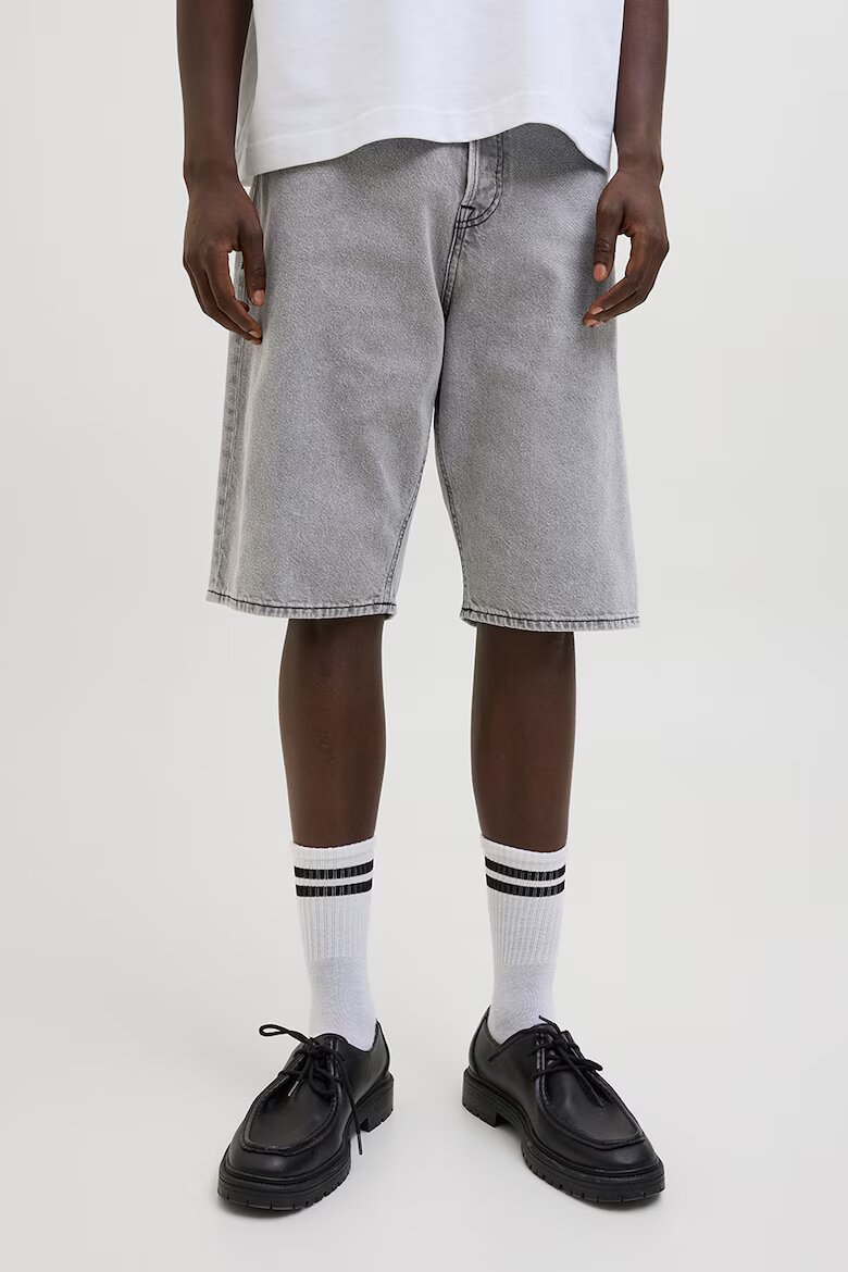 Jack & Jones Дънкови бермуди Светло сив