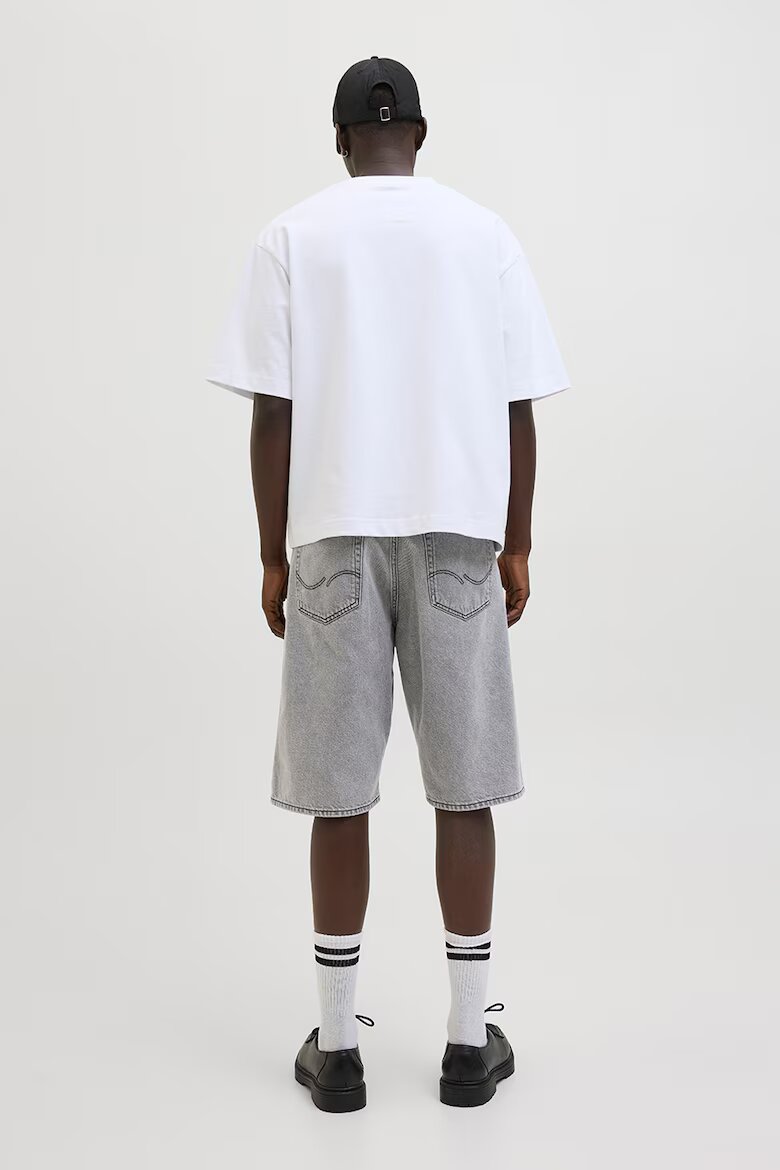 Jack & Jones Дънкови бермуди Светло сив