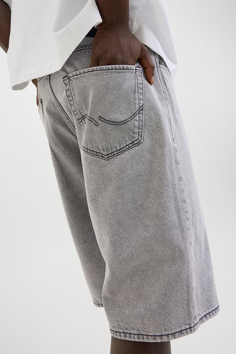 Jack & Jones Дънкови бермуди Светло сив