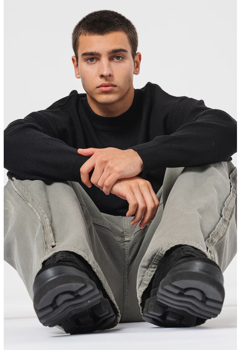 Jack & Jones Едноцветно худи с овално деколте