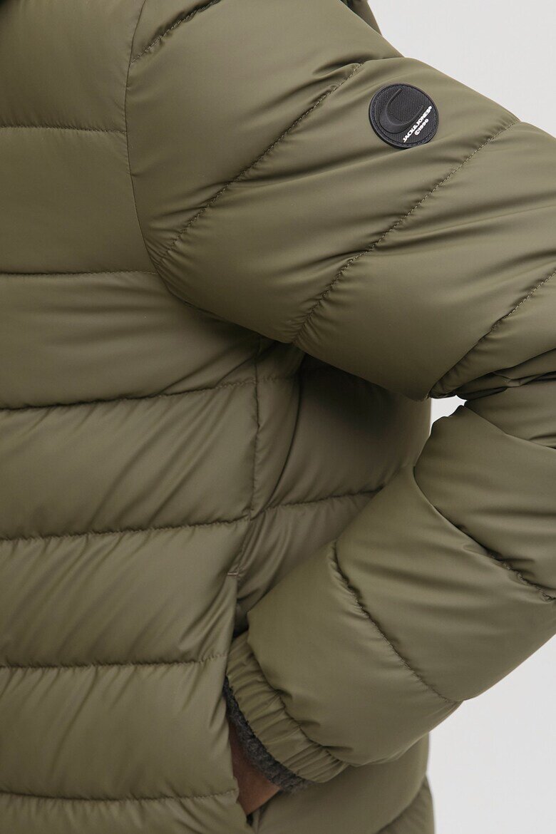 Jack & Jones Капитонирано яке с качулка Каки