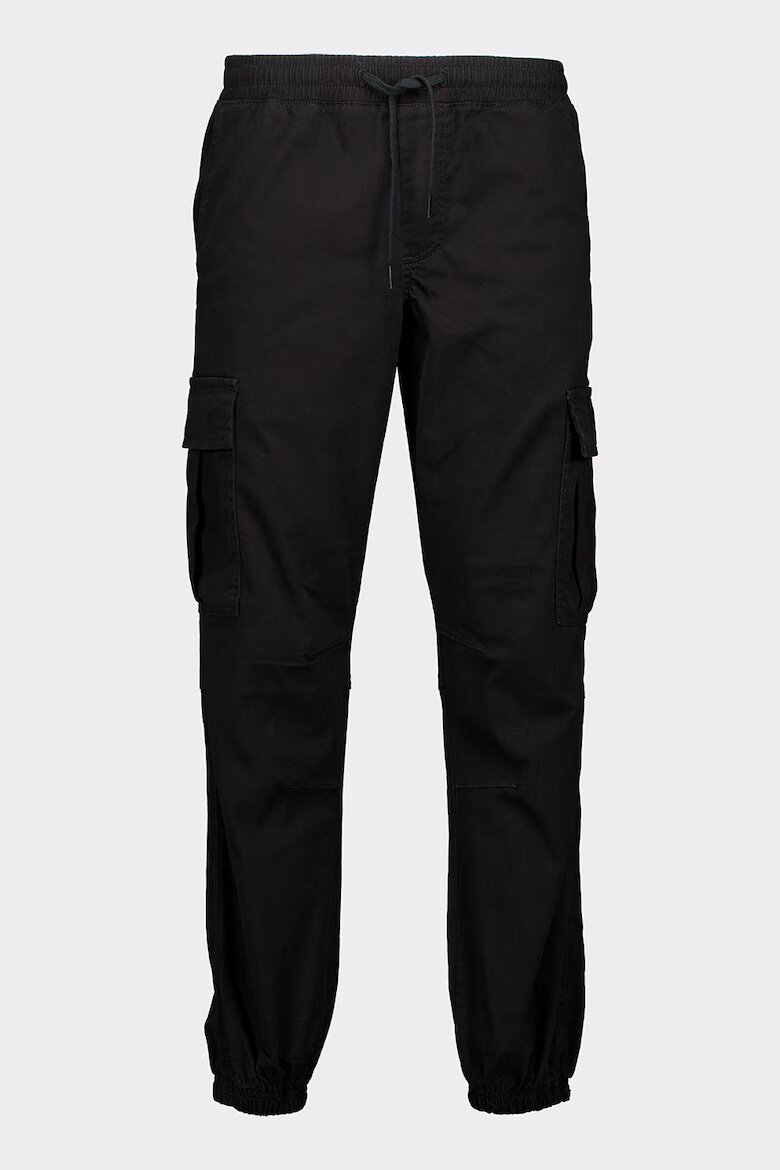 Jack & Jones Карго панталон със стеснен крачол Черен