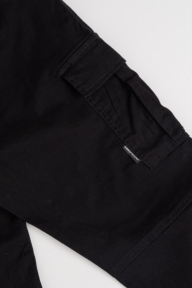 Jack & Jones Карго панталон със стеснен крачол Черен