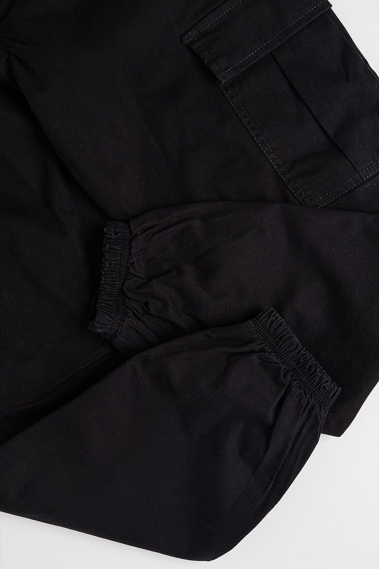 Jack & Jones Карго панталон със стеснен крачол Черен
