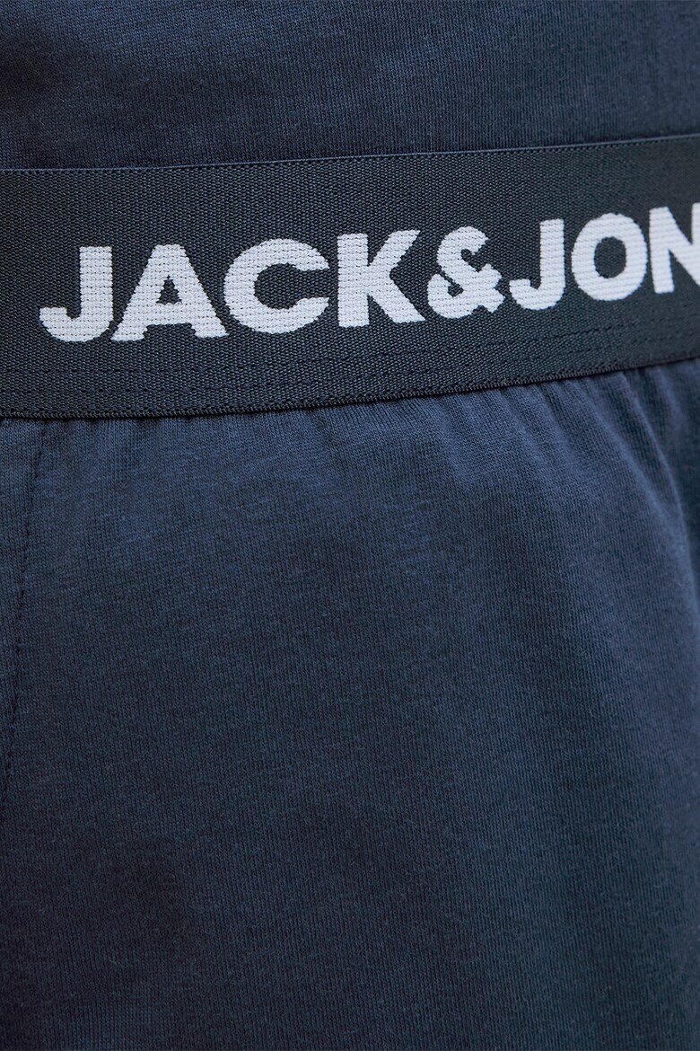Jack & Jones Къса пижама от памук Тъмносин