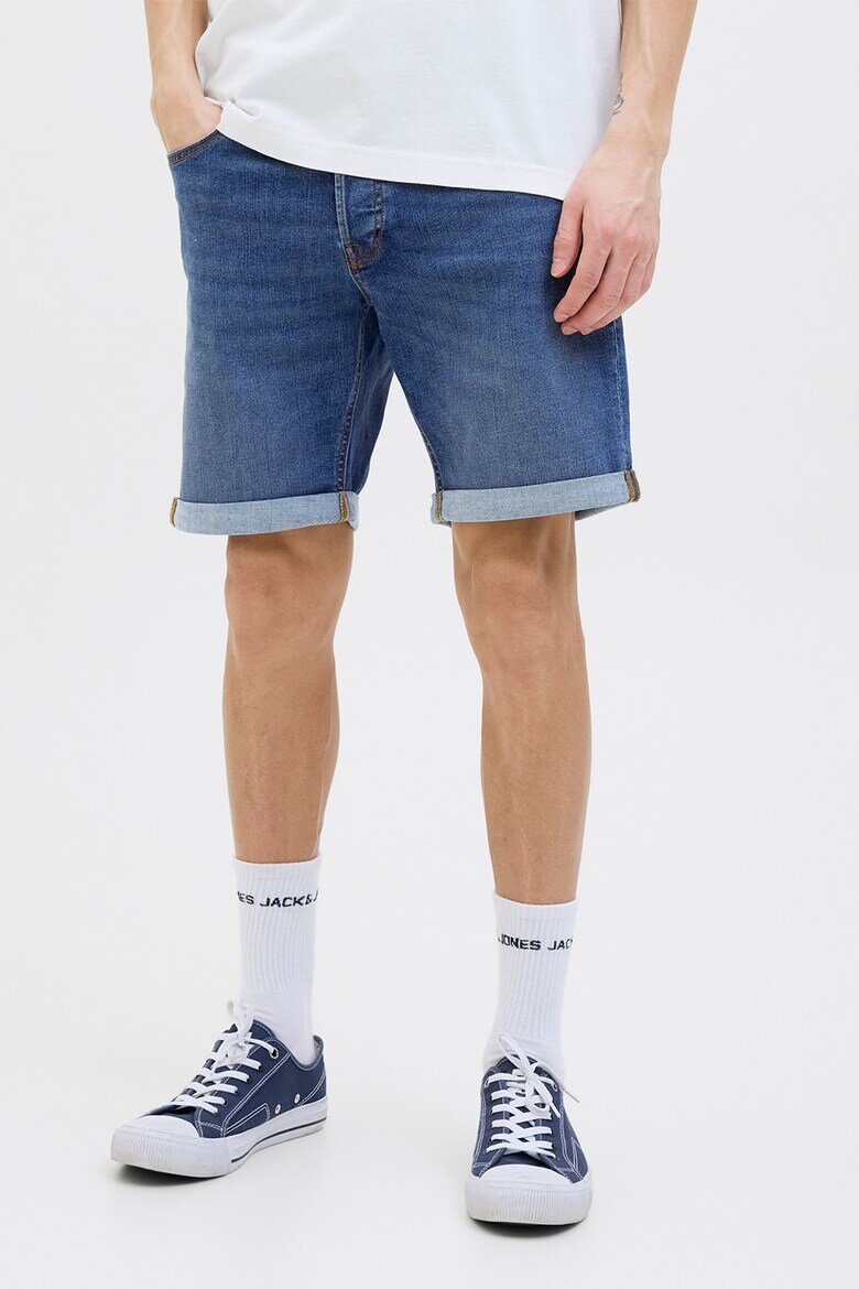 Jack & Jones Къси дънки с ниска талия Син