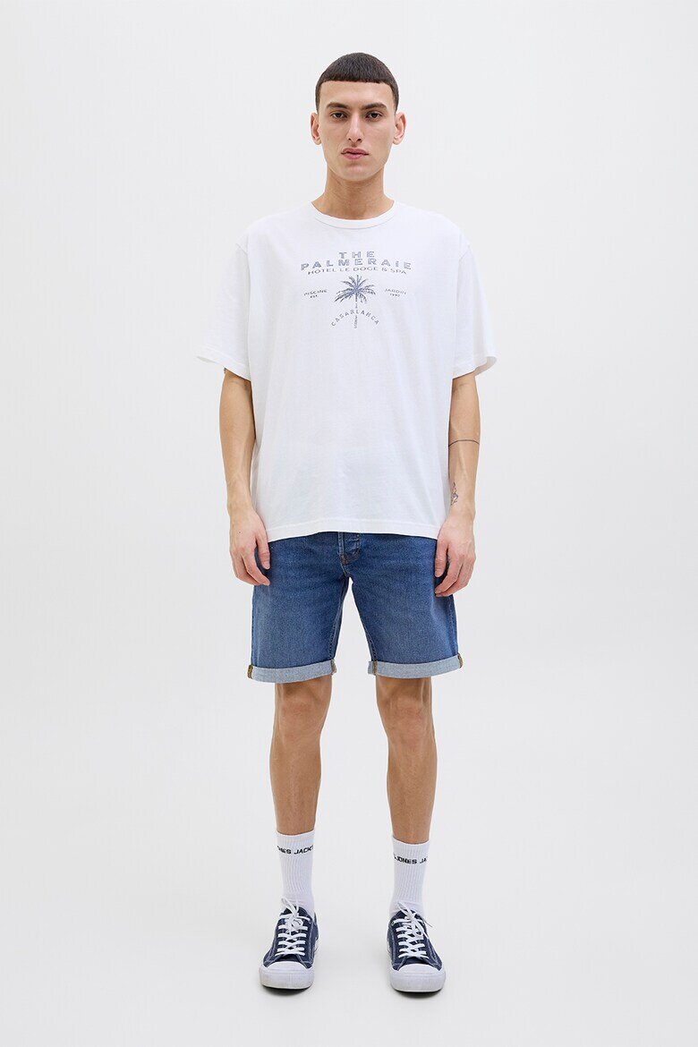 Jack & Jones Къси дънки с ниска талия Син