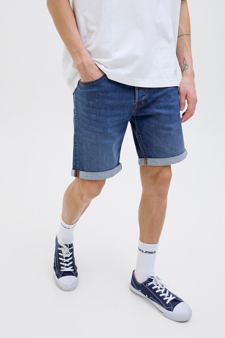 Jack & Jones Къси дънки с ниска талия Син