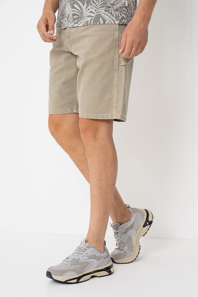 Jack & Jones Къси карго дънки Jjialex Jjcarpenter Бледозелен
