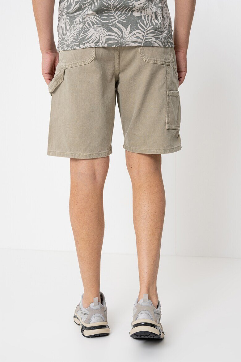 Jack & Jones Къси карго дънки Jjialex Jjcarpenter Бледозелен
